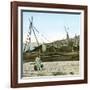 The Wharves, French Soldier, Canton (China)-Leon, Levy et Fils-Framed Photographic Print