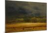 The Wheat Field, 1875-77, by George Inness, 1825-1894, American landscape painting,-George Inness-Mounted Art Print