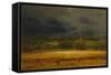 The Wheat Field, 1875-77, by George Inness, 1825-1894, American landscape painting,-George Inness-Framed Stretched Canvas