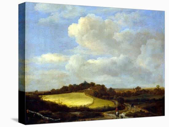 The Wheatfield-Jacob Isaaksz. Or Isaacksz. Van Ruisdael-Stretched Canvas