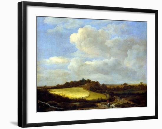 The Wheatfield-Jacob Isaaksz. Or Isaacksz. Van Ruisdael-Framed Giclee Print