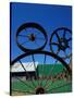 The Wheel Fence and Barn, Uniontown, Whitman County, Washington, USA-Brent Bergherm-Stretched Canvas