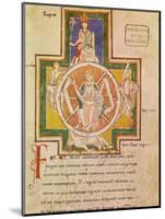 The Wheel of Fortune (Rota Fortuna) from Carmina Burana, Ca 1230-null-Mounted Giclee Print