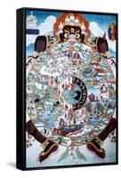 The Wheel of Life, Tibet, 19th-20th Century-null-Framed Stretched Canvas