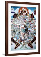 The Wheel of Life, Tibet, 19th-20th Century-null-Framed Giclee Print