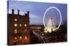 The Wheel of York and Royal York Hotel at Dusk, York, Yorkshire, England, United Kingdom, Europe-Mark Sunderland-Stretched Canvas