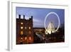 The Wheel of York and Royal York Hotel at Dusk, York, Yorkshire, England, United Kingdom, Europe-Mark Sunderland-Framed Photographic Print