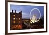 The Wheel of York and Royal York Hotel at Dusk, York, Yorkshire, England, United Kingdom, Europe-Mark Sunderland-Framed Photographic Print