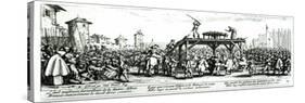 The Wheel, Plate 14 from The Miseries and Misfortunes of War, Engraved by Israel Henriet-Jacques Callot-Stretched Canvas
