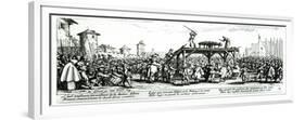 The Wheel, Plate 14 from The Miseries and Misfortunes of War, Engraved by Israel Henriet-Jacques Callot-Framed Giclee Print