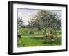 The Wheelbarrow, Orchard, circa 1881-Camille Pissarro-Framed Giclee Print