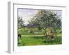 The Wheelbarrow, Orchard, circa 1881-Camille Pissarro-Framed Giclee Print