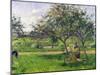 The Wheelbarrow, Orchard, circa 1881-Camille Pissarro-Mounted Giclee Print