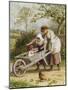 The Wheelbarrow-Myles Birket Foster-Mounted Giclee Print