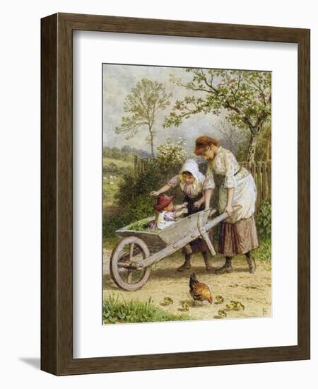 The Wheelbarrow-Myles Birket Foster-Framed Giclee Print