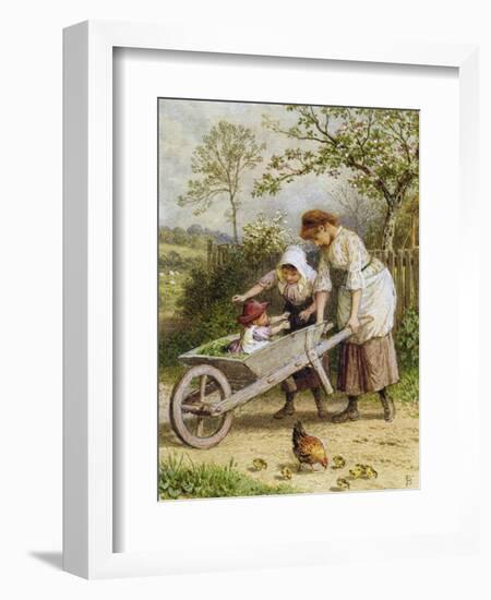 The Wheelbarrow-Myles Birket Foster-Framed Giclee Print