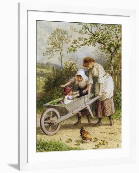 The Wheelbarrow-Myles Birket Foster-Framed Giclee Print