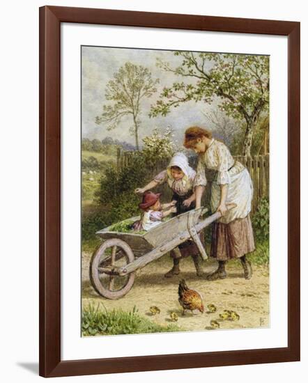 The Wheelbarrow-Myles Birket Foster-Framed Giclee Print