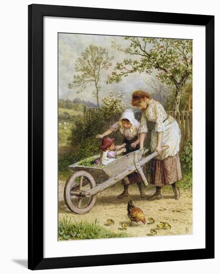 The Wheelbarrow-Myles Birket Foster-Framed Giclee Print