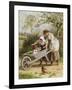 The Wheelbarrow-Myles Birket Foster-Framed Giclee Print