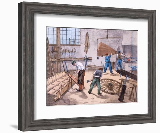 The Wheelright, c.1860-null-Framed Giclee Print