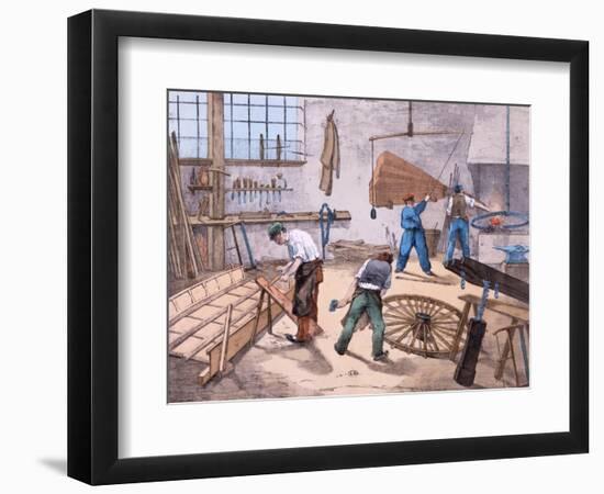 The Wheelright, c.1860-null-Framed Giclee Print