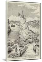 The Whirlpool and Pagoda of Kalewa, Chindwin River, Upper Burma, During the Water Festival-null-Mounted Giclee Print