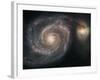 The Whirlpool Galaxy (M51) and Companion Galaxy-Stocktrek Images-Framed Photographic Print