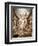 The Whirlwind: Ezekiel's Vision-William Blake-Framed Giclee Print