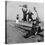 The Whiskey Hill Singers, Singing One of Their Songs, "Railroad Bill"-Ralph Crane-Stretched Canvas