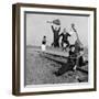 The Whiskey Hill Singers, Singing One of Their Songs, "Railroad Bill"-Ralph Crane-Framed Premium Photographic Print