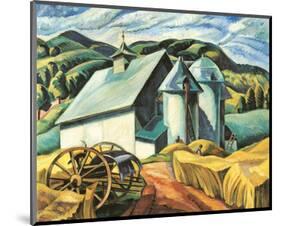 The White Barn, Eastern Townships-Ethel Seath-Mounted Art Print