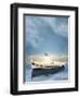 The White Boat in the Sunset-Carlos Casamayor-Framed Giclee Print