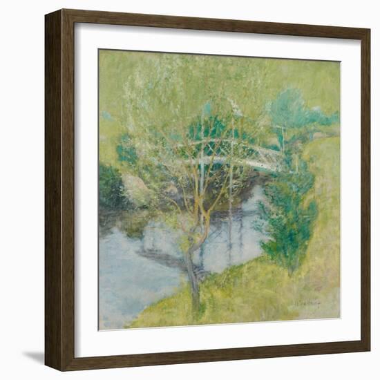 The White Bridge, C.1895-John Henry Twachtman-Framed Giclee Print