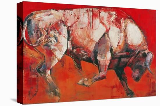 The White Bull, 1999-Mark Adlington-Stretched Canvas