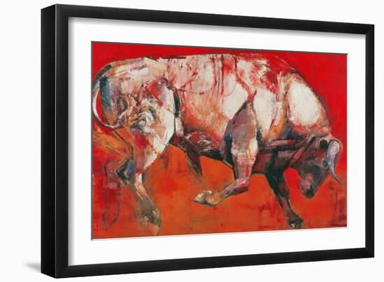 The White Bull, 1999-Mark Adlington-Framed Giclee Print