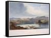 The White Castles on the Upper Missouri-Karl Bodmer-Framed Stretched Canvas