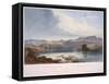 The White Castles on the Upper Missouri-Karl Bodmer-Framed Stretched Canvas