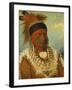 The White Cloud, Head Chief of the Iowas, 1844-45-George Catlin-Framed Giclee Print