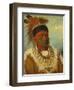 The White Cloud, Head Chief of the Iowas, 1844-45-George Catlin-Framed Giclee Print