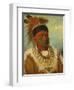 The White Cloud, Head Chief of the Iowas, 1844-45-George Catlin-Framed Giclee Print