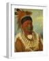 The White Cloud, Head Chief of the Iowas, 1844-45-George Catlin-Framed Giclee Print