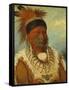 The White Cloud, Head Chief of the Iowas, 1844-45-George Catlin-Framed Stretched Canvas