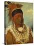 The White Cloud, Head Chief of the Iowas, 1844-45-George Catlin-Stretched Canvas