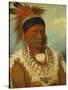 The White Cloud, Head Chief of the Iowas, 1844-45-George Catlin-Stretched Canvas