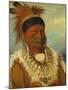 The White Cloud, Head Chief of the Iowas, 1844-45-George Catlin-Mounted Giclee Print