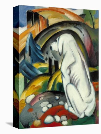 The White Dog (Hund Vor Der Welt), 1912-Franz Marc-Stretched Canvas