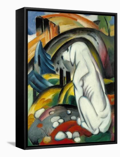 The White Dog (Hund Vor Der Welt), 1912-Franz Marc-Framed Stretched Canvas