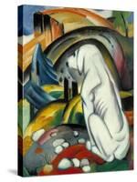 The White Dog (Hund Vor Der Welt), 1912-Franz Marc-Stretched Canvas