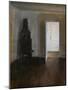 The White Door (Interior with the old stove), 1888 (oil on cavnas)-Vilhelm Hammershoi-Mounted Giclee Print